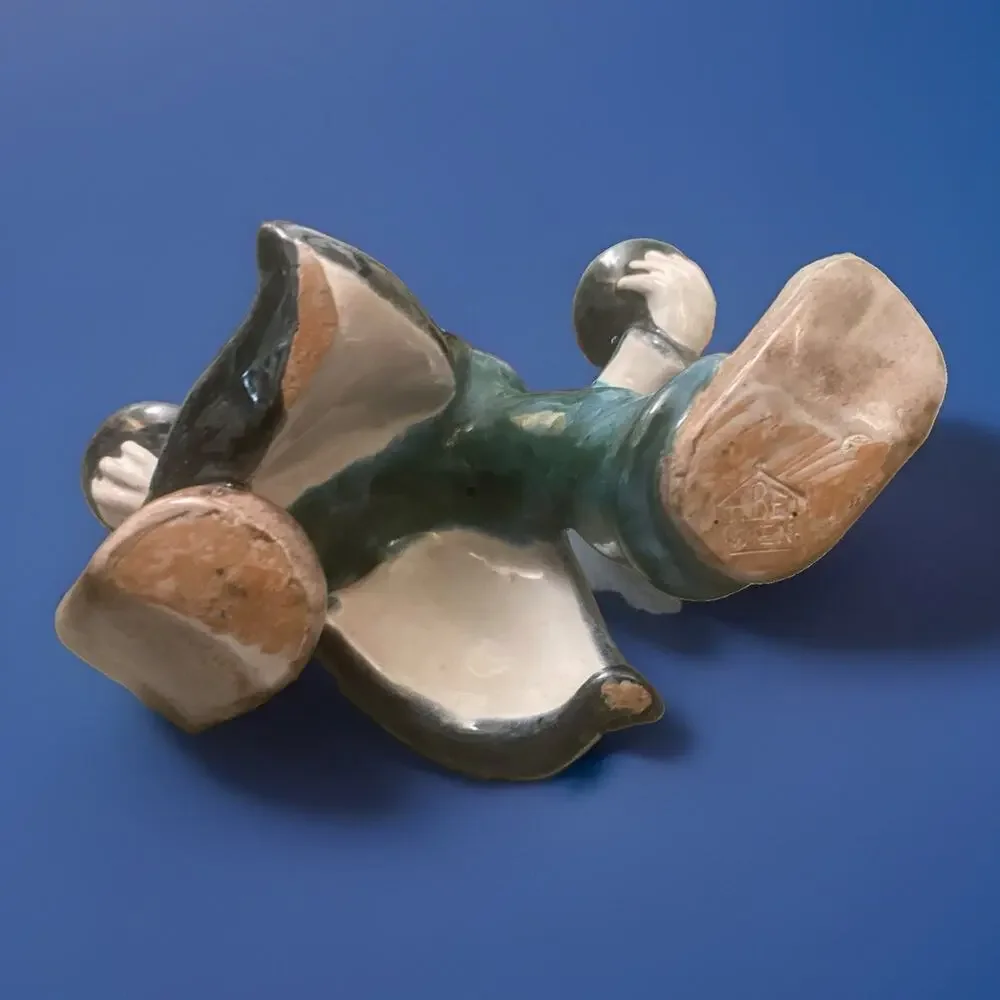 1920's Wein Vienna Art Deco Figural Boy Candle Holder by Bosse 9.5